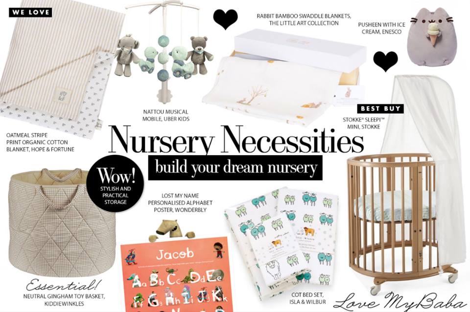 Nursery necessities sales