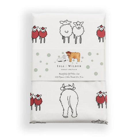 Children's Organic Single Bed Duvet Cover Twin Lambs