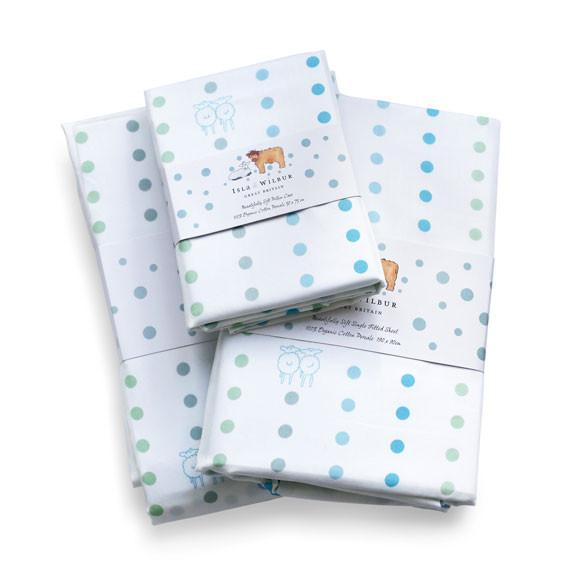 Single Bed Set - Duvet Cover, Fitted Sheet & Pillowcase - Isla & Wilbur