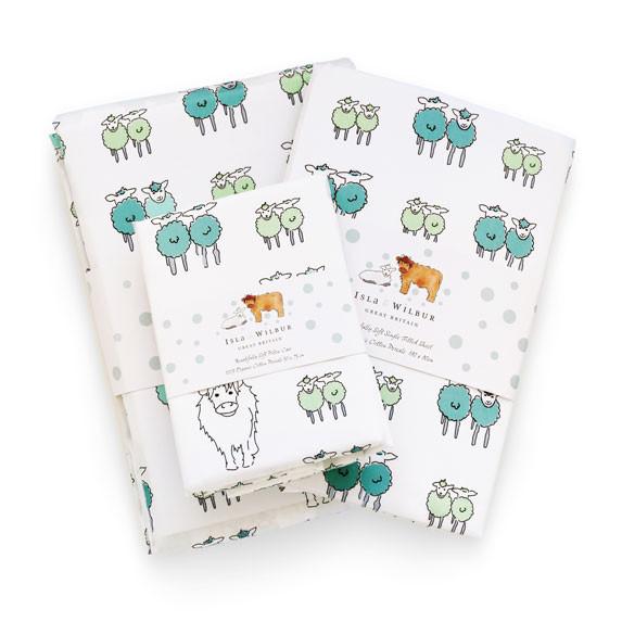 Single Bed Set - Duvet Cover, Fitted Sheet & Pillowcase - Isla & Wilbur