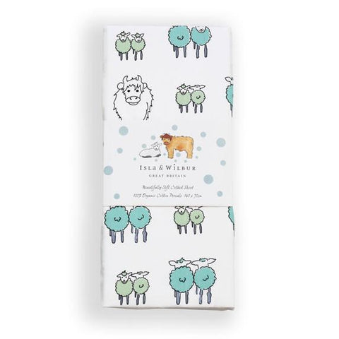 Twin Lambs Cot Bed Fitted Sheet