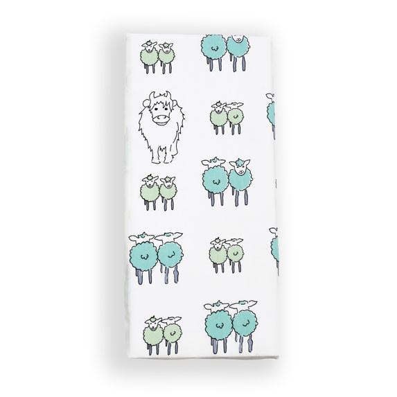 Twin Lambs Cot Bed Fitted Sheet - Isla & Wilbur