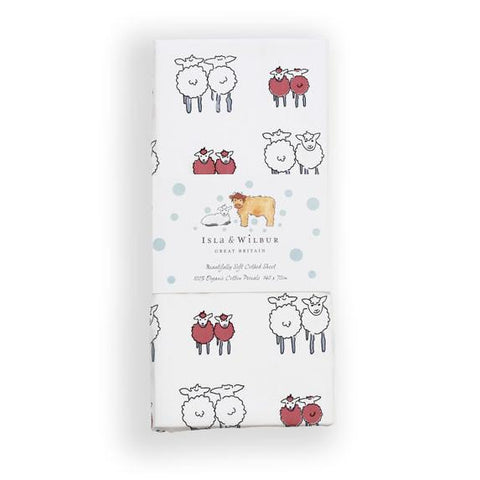 Twin Lambs Cot Bed Fitted Sheet