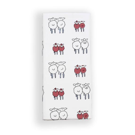 Twin Lambs Cot Bed Fitted Sheet - Isla & Wilbur