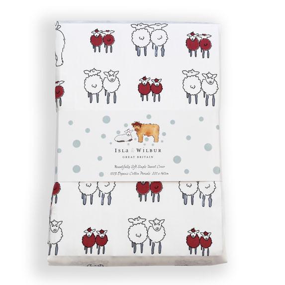 Organic Cot Bed Duvet Cover - Isla & Wilbur