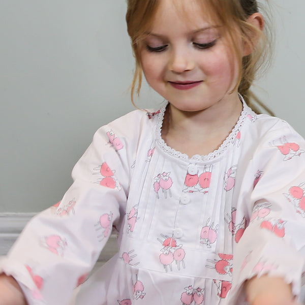 Pink Isla Lamb Night Dress - Isla & Wilbur