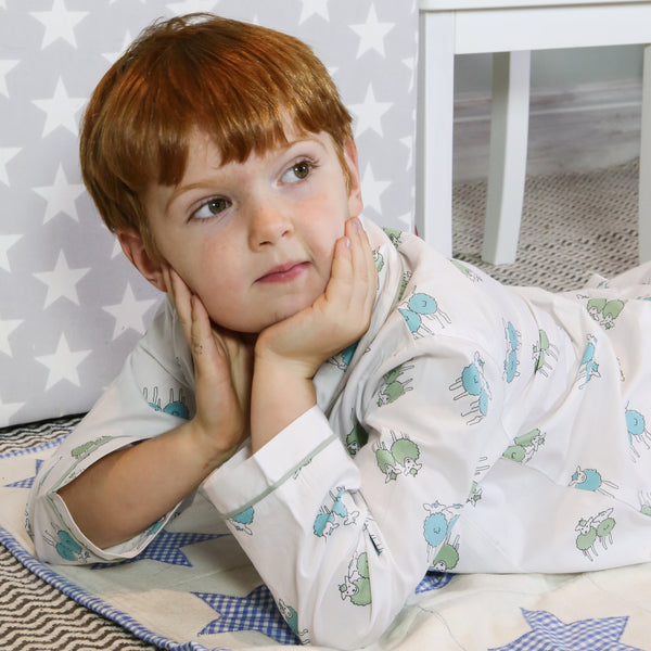 Green Isla Lamb Pyjamas - Isla & Wilbur