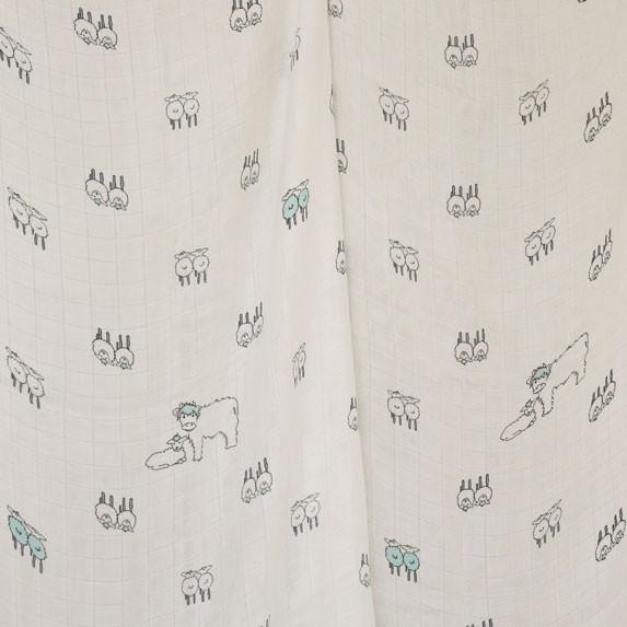 Green Isla & Wilbur Bamboo Swaddle - Isla & Wilbur