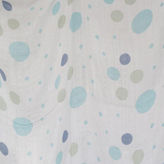 Green Spots Bamboo Swaddle - Isla & Wilbur