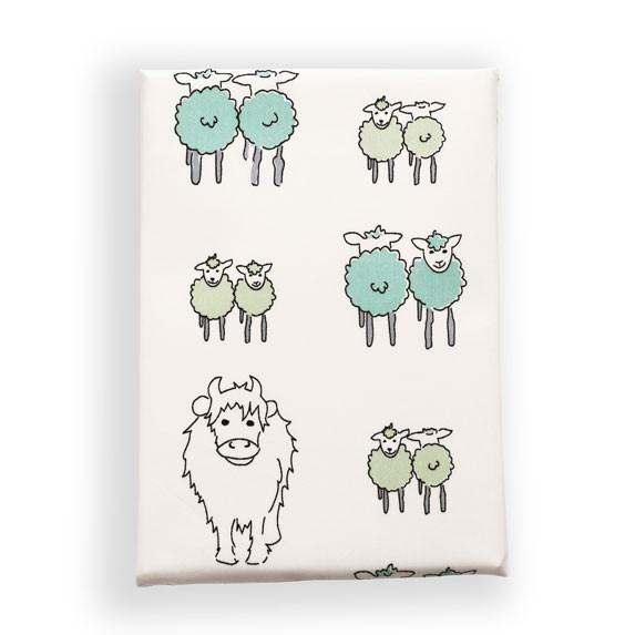 Children's Organic Single Bed Pillowcase Twin Lambs - Isla & Wilbur