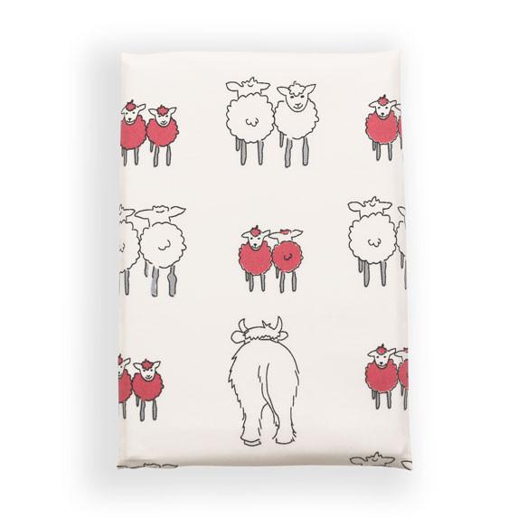 Children's Organic Single Bed Pillowcase Twin Lambs - Isla & Wilbur