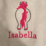 Embroidered Personalised Florence Pony Dressing Gown