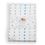 Children's Organic Single Bed Fitted Sheet Spots - Isla & Wilbur