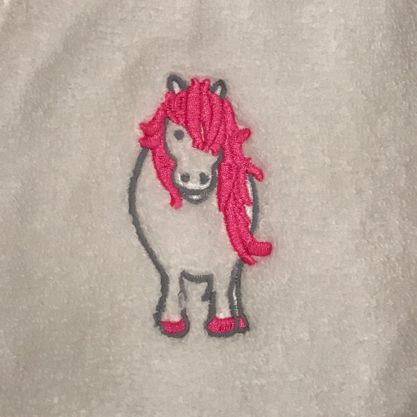 Embroidered Personalised Florence Pony Dressing Gown