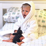 Embroidered Personalised Rory Puppy Dressing Gown - Isla & Wilbur