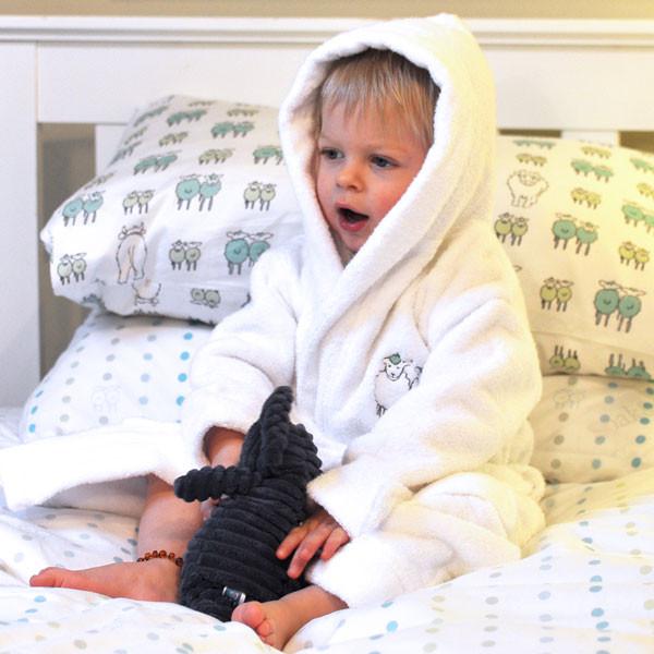 Embroidered Personalised Rory Puppy Dressing Gown - Isla & Wilbur