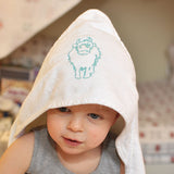 Embroidered Personalised Hooded Towel - Isla & Wilbur