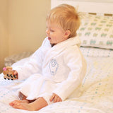 Embroidered Personalised Wilbur Calf Dressing Gown - Isla & Wilbur