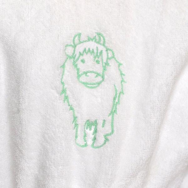 Embroidered Personalised Wilbur Calf Dressing Gown - Isla & Wilbur